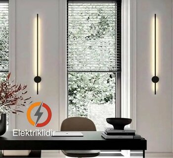 Philips Modern Dekoratif Led Duvar Aplik 70 Cm Günışığı Siyah 1 Adet (PİLLİ DEĞİLDİR)