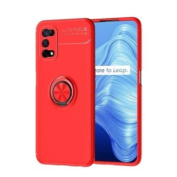 Realme 7 Pro Ultra Koruma Sağlayan Stant Özellikli Yüzüklü Ravel Silikon Kılıf