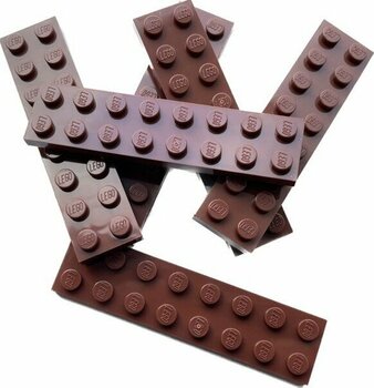 LEGO   Parçalar - Reddish Brown Plate 2 x 8 ( 8 Adet)