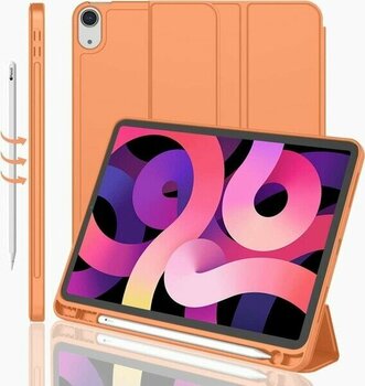 MobaxAksesuar Apple iPad Air 11inç M2/M3 2025-2024 Kılıf Kalem Bölmeli Smart Case - Turuncu - iP Air 11inç M3/M2