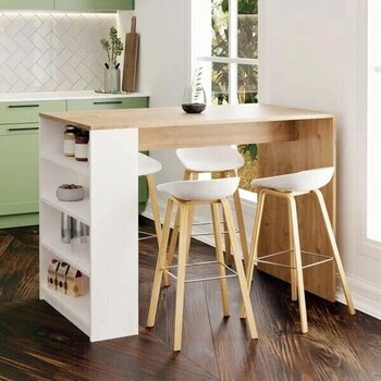 Bimossa Pablo L4910 Suntalam Beyaz Bar Masası