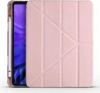Ceponya Apple iPad 9.7 2018 Rose Gold Standlı Kalem Bölmeli Tablet Kılıfı