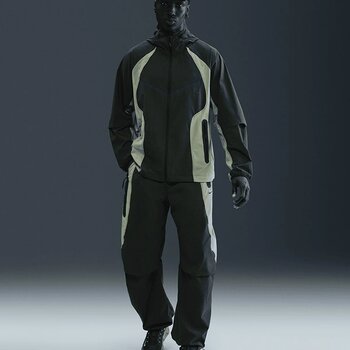 Nike Tech Dri-Fıt Woven Color-Block Oversized Pants Erkek Yeşil Pantolon