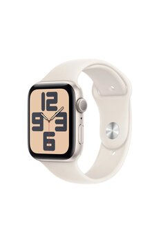 Apple Watch SE GPS + Cellular 44mm Yıldız Işığı Alüminyum Kasa + Yıldız Işığı Spor Kordon - S/M