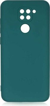 Adige Xiaomi Redmi Note 9 Kılıf Lansman Içi Kadife Silikon + Ekran Koruycu - Yeşil