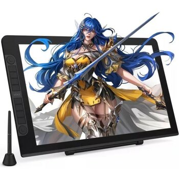 Veikk VK2200PRO 21.5" IPS Fullhd Grafik Tablet, 8 Kısayol ve 2 Scroll Tuşlu, Tam Lamine Ekran - Siyah