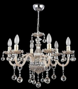 İstanbul Avize Almira 6 Li "krem" Cam Kollu Avize Krem