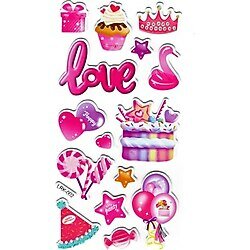 Sticker Kabartmalı Stiker Defter Planlayıcı Etiket Pasta Party