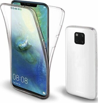 Prolysus Huawei Mate 20 Pro Uyumlu 360 Derece Kılıf Full Tam Koruma Ön Arka Şeffaf Kılıf Mate 20 Pro
