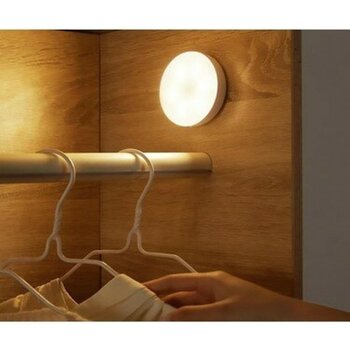 Cata CT-5180 Sensörlü LED Dolap Içi Lamba | USB Şarjlı, Manyetik, Fotoselli 30 Lm Gece Lambası (4000K) Mıknatıslı) - Beyaz