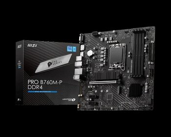 Msı Pro B760m-P Ddr4 4800(Oc) Ddr4 Hdmı Dp M.2 Atx 1700P