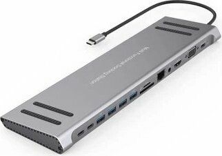 Daytona Mst14-U 14In1 Type-C To Hdtv Multifunction 4K Ultra Hd 14 Ports Çevirici Dönüştürücü Adaptör