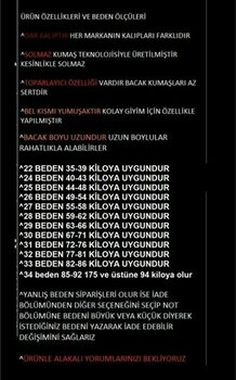 Livik Solmayan Kumaşsiyahbol Paçakot Pantolon Süper Yüksek Bel Wide Leg Jeans - Siyah - 32