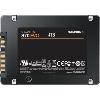 Samsung 4tb 870 Evo 560MB-530MB-S Sata 2.5" SSD (MZ-77E4T0BW)