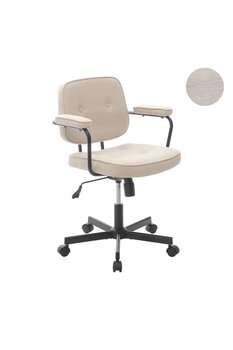 Adore Mobilya Button Çalışma Sandalyesi Kumaş - Vizon 62x77-87x60 cm