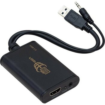 Ayt Powermaster USB 3.0 To Hdmı Çevirici Adaptör USB Çıkışını Hdmı Çıkışına Dönüştürücü Aparat - Siyah