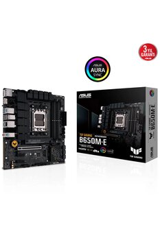 ASUS TUF GAMING B650M-E B650 DDR5 (Vga Yok) GLan 2.5G mATX HD DP TYP-C M2 RGB US3 AM5 AMD Anakart