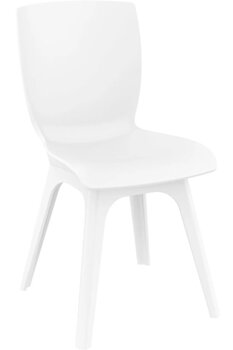 Siesta Mıo Plastik Contract Sandalye Bej Mutfak Balkon Salon Bahçe Cafe