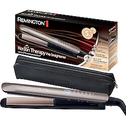 Remington Keratin Therapy Pro Profesyonel Saç Düzleştirici, Isı Koruma Sensörü, Yüksek Kaliteli Keratin Seramik Kaplama, Dijital Ekran, 160-230°C, S8593