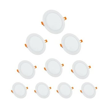 10 Adet 6W Slim Panel LED Spot (Beyaz Işık)