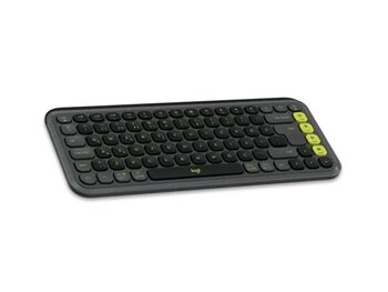 Logitech POP Icon Kablosuz Bluetooth Sessiz Türkçe Q Klavye ve Mouse Seti Siyah