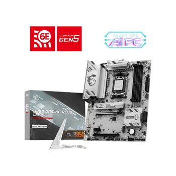 Msı B850 Gamıng Plus Wıfı6e Ddr5 8200mt/s 1xhdmı 1xdp 2xm.2 Atx Am5 Amd Am5 9000/8000/7000 Serileri İle Uyumlu