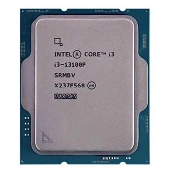 Intel Core İ3 13100F 17Mb 4Çekirdekli Vga Yok 1700P 58W Kutusuz+Fansız