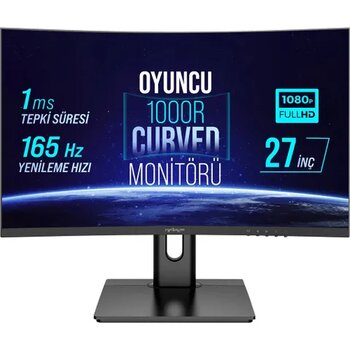 Warp WRP27-165-B 27 inç 165Hz 1ms Curved Oyuncu Monitörü