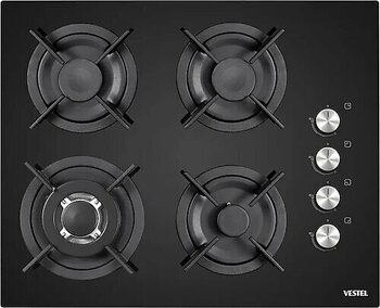 Vestel AO-65104 SDG-DW Siyah Cam Ankastre Ocak