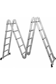 Beykon 20 Basamak Akrobat Merdiven 580 Cm Katlanır Çok Amaçlı Alüminyum Merdiven