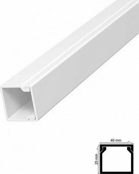 Colezium Kablo Kanalı 40X25 mm 2 Metre Yapışkan Bantlı 4 Adet