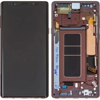 Samsung Galaxy Uyumlu Note 9 Sm-n960 Lcd Ekran Dokunmatik Çıtalı Kahverengi Belirtilen