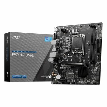 Msı Pro H610m-E Ddr5 (5600Mhz)Oc M.2 Vga/Hdmı Pcıe 4.0 1700P Matx Anakart