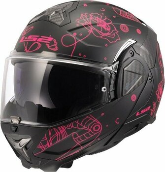 Ls2 Advant 2 Sophıa Mat Siyah-Pembe Kask - XS