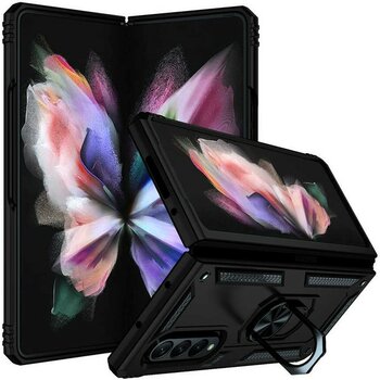 Galaxy Z Fold 3 Kılıf Tstk Vega Kapak-Siyah - Siyah
