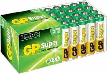 GP Batteries Süper Alkalin LR03 AAA Boy İnce Kalem Pil 40lı Paket GP24A-2VS40