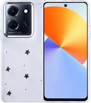 İnfinix Note 30 5G Kılıf Simli Kamera Çerçveli Ve Mini Figür Desenli Ultra Koruma Sağlayan Kutup Sert Silikon Kapak