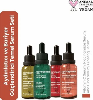 Cosmogenesis Labs Aydınlatıcı Ve Bariyer Güçlendirici Temel Serum Seti