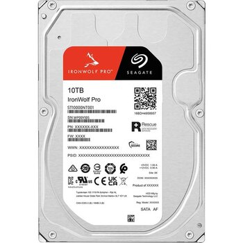 Seagate Ironwolf Pro 10TB 7200RPM 256MB Sata3 6gbit/sn ST10000NT001 Nas HDD