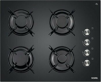 Vestel AO-65104 S-DG-T Siyah Cam Ankastre Ocak