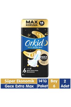Orkid Ultra Gece Extra Max Ped 14x2 28 Adet