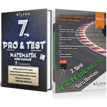 Bilfen Yayınları - 7. Sınıf Pro Test Matematik Soru Bankası - Biltest 7 Fen Bilimleri