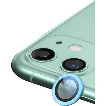 Mey İthalat Mey Ithalat®   iPhone 11 Raze Metal Kamera Lens - Mavi - Çok Renkli