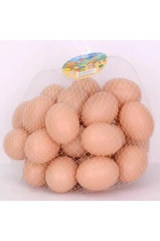 Mia Oyuncak Plastik Yumurta Dekoratif Plastik Yumurta 10 Adet 5cm