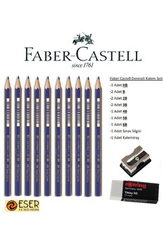 Faber Castell Resim Kalemi Faber Dereceli Kalem Seti Karakalem Seti Hb B 2b 3b 4b 5b 6b 10'lu Set