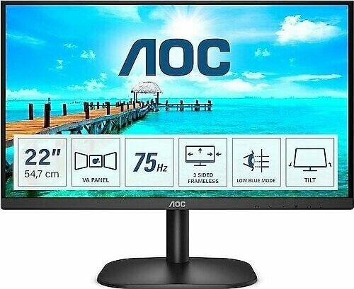 AOC 22B2H 21.5 inç 1920 x 1080 Full HD Monitör