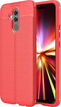 Microsonic Huawei Mate 20 Lite Kılıf Deri Dokulu Silikon Kırmızı