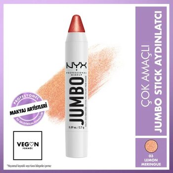 Nyx Professional Makeup Jumbo Face Stick Lemon Merıngue Çok Amaçlı Stick Highlighter