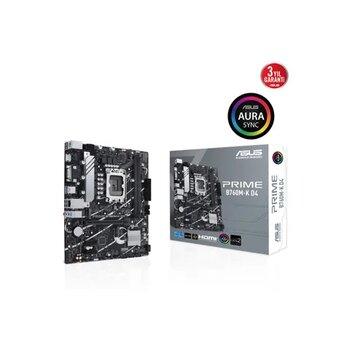 Asus Prime B760M-K D4 B760 DDR4 VGA GLan 2.5G mATX HD US32 M2 RGB 1700P Anakart