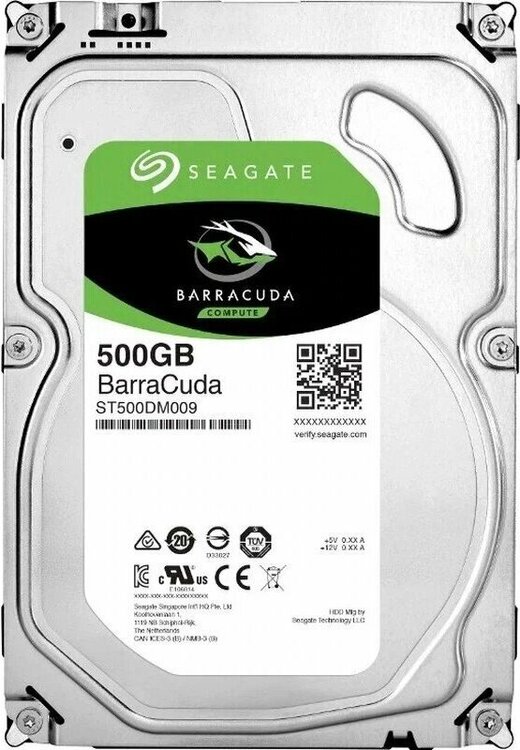 Seagate Barracuda 500 GB SATA 3 3.5' Hard Disk
